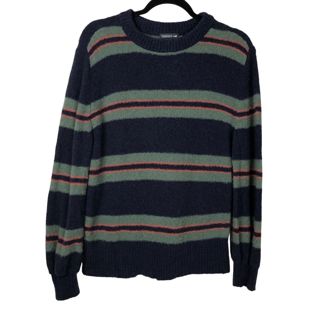 Toad & Co Cotati Crew Wool Sweater‎ Size L Winter Non-Mulesed Cabincore Gorpcore